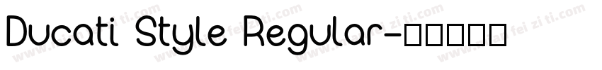 Ducati Style Regular字体转换